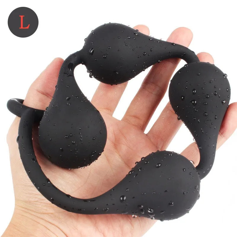 Large Silicone Anal Bead & Plug