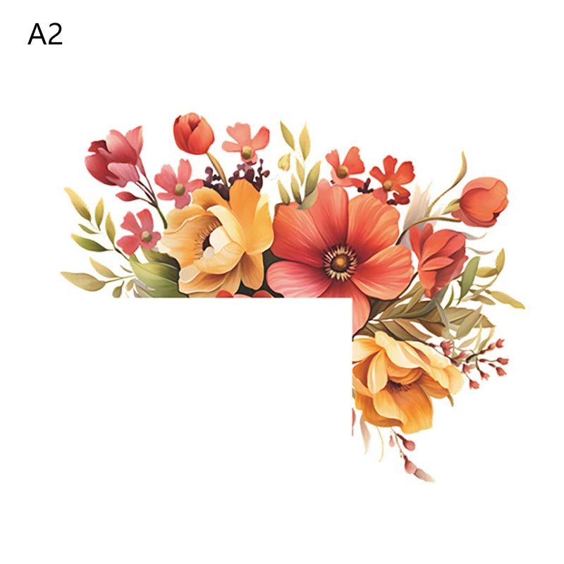 Romantic Flower Light Switch Wall Stickers