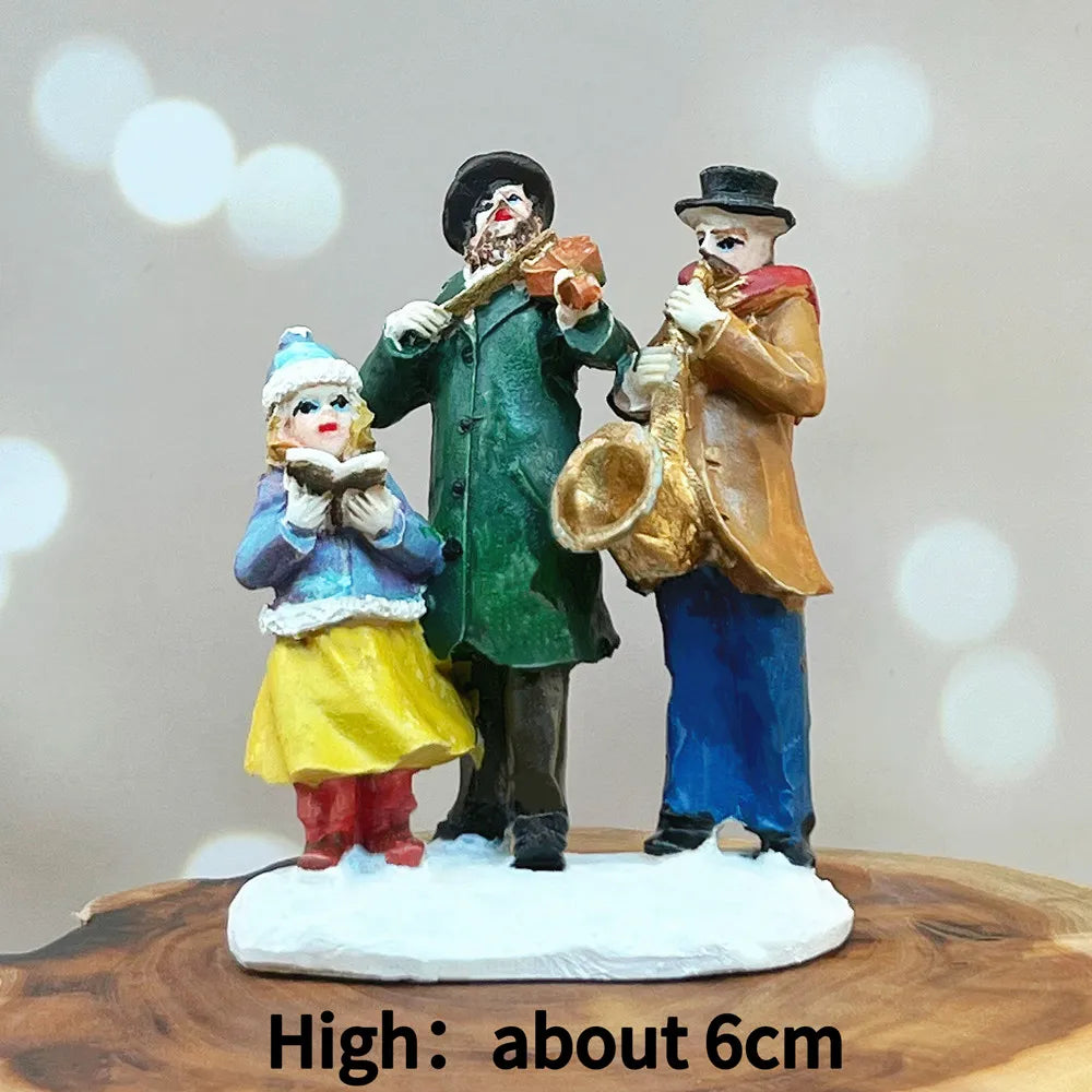 Miniature Resin Character Figurines, Multi-Style Tiny People Statues, Diorama Scene Layout Souvenir & Collectible