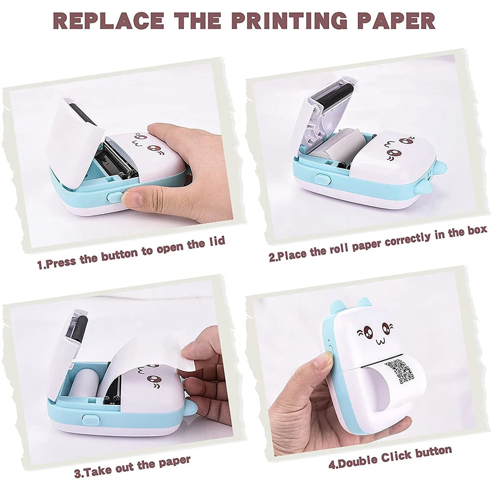 Mini Cat 58 mm Bluetooth Thermal Photo Printer