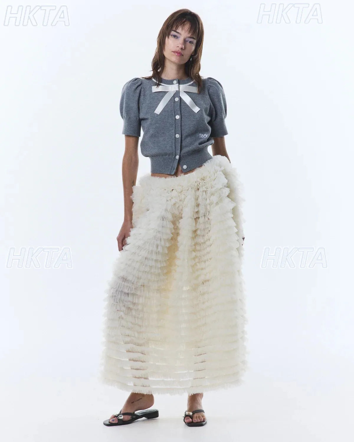 Japanese Style Sweet Stereo Bows Knitting Tshirt Cardigan Top Women Summer New Loose Casual Solid Short-sleeve Knitting Shirt