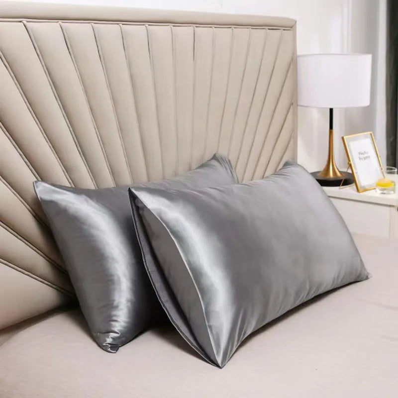 2-Piece Polyester Satin Pillowcase Set