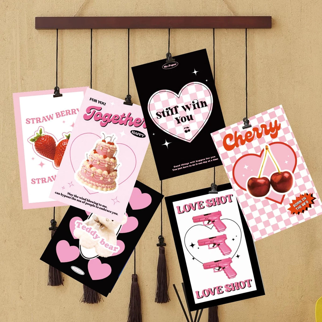 30-Piece Pink Aesthetic Wall Collage Kit