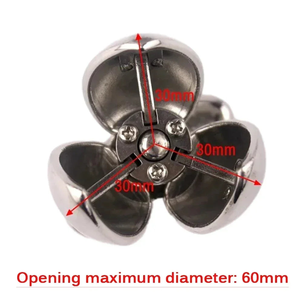 Stainless Steel Locking Chastity Anal Plug