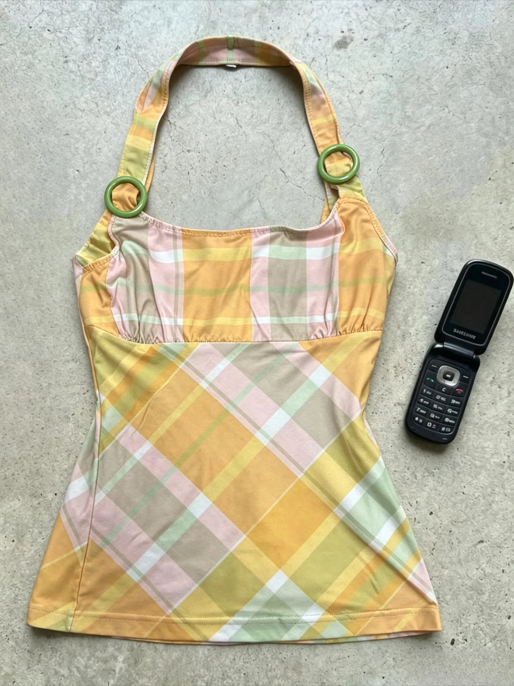 Vintage Y2K Slim Camisole Crop Top