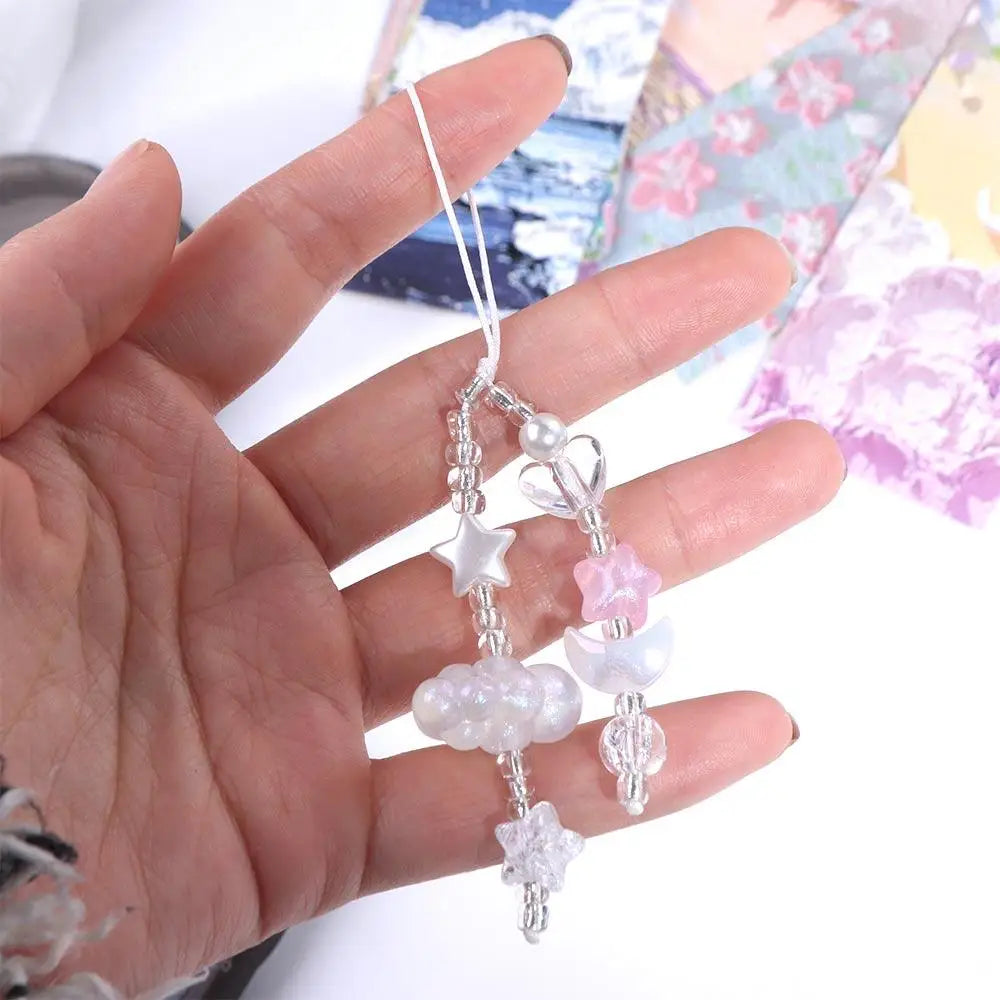 Kawaii Y2K Beaded Phone Charm & Lanyard