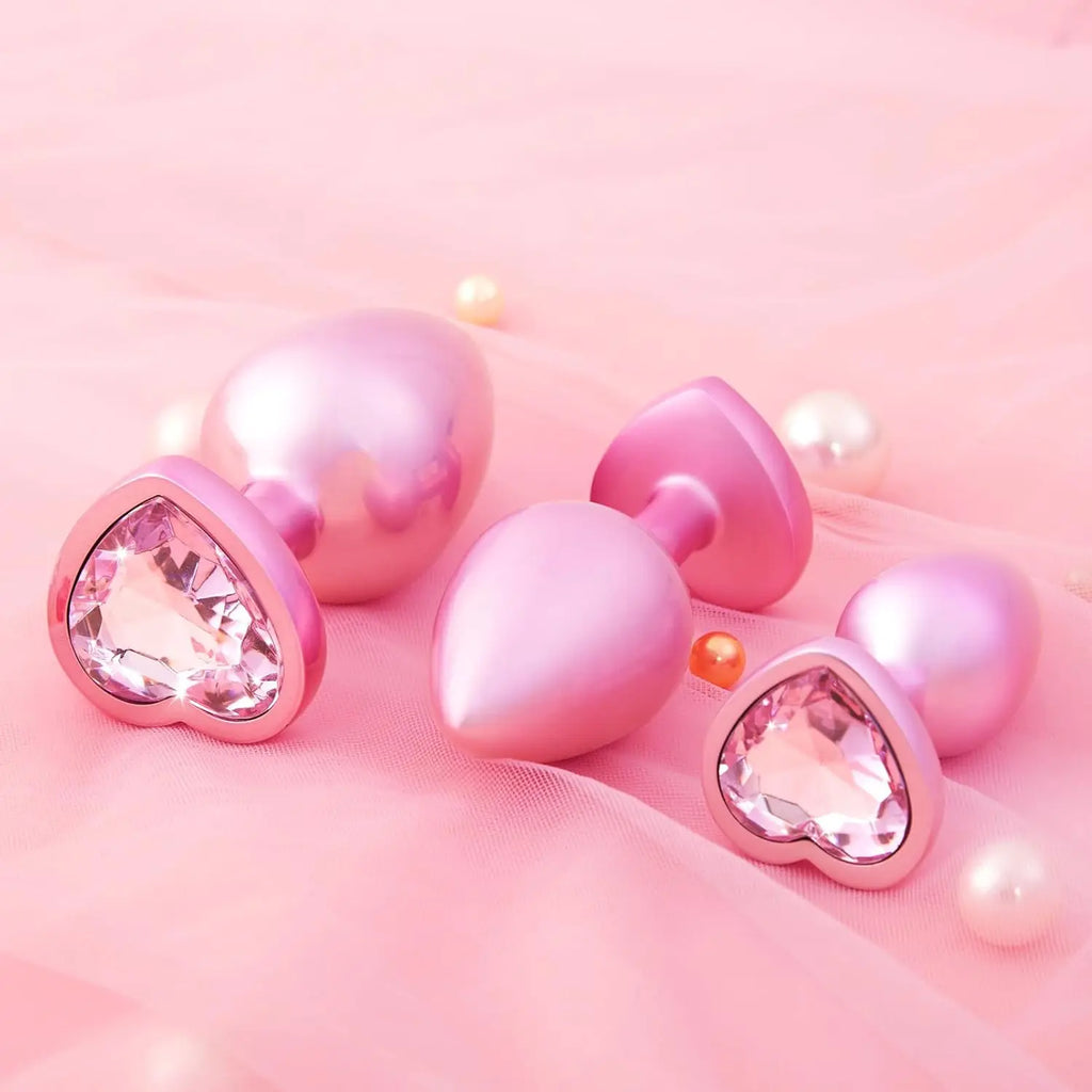 Jewelry-Base Metal Anal Plug Set – 3 Sizes