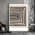 Black & White Line Art Wall Poster