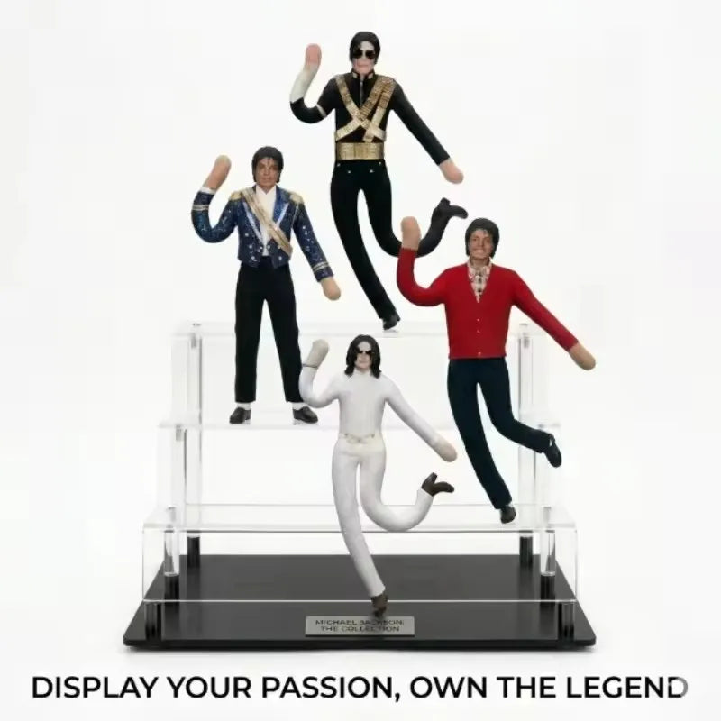 Articulated Michael Jackson (MJ) Cosplay Plush Figurine, Abstract Figurine with Articulated Movement, Soft Plush Doll, Desk Orna