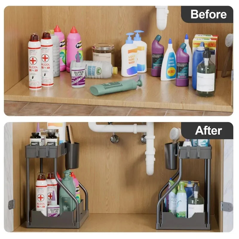 2-Tier Pull-Out Storage Organizer