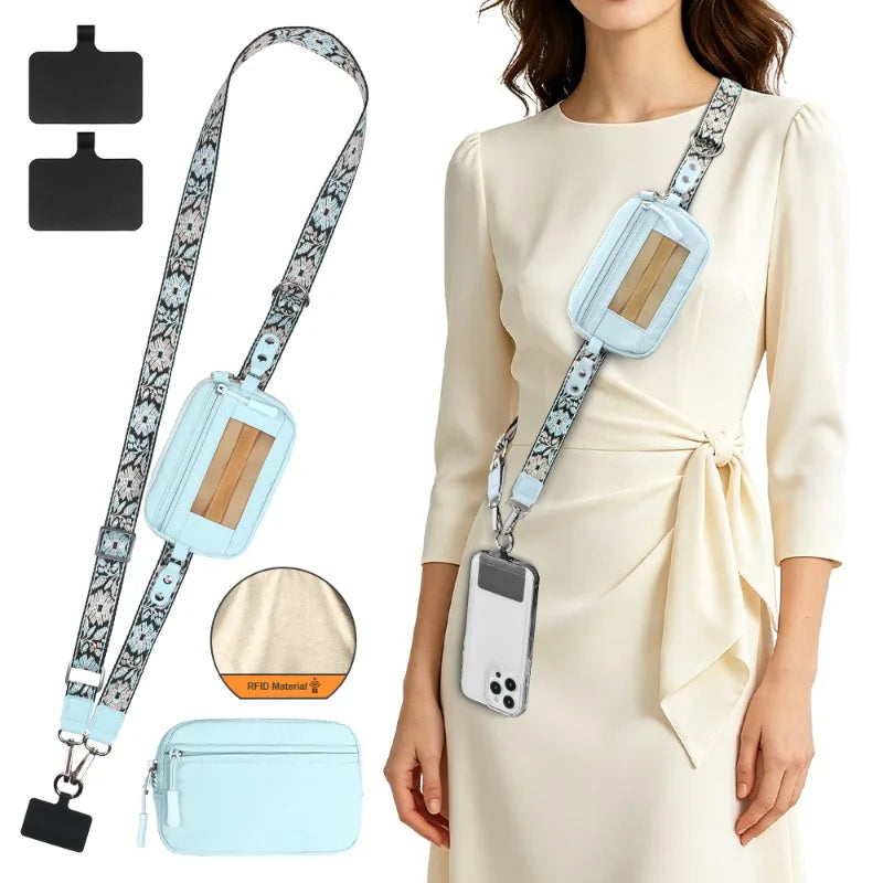 Nylon Mini Travel Crossbody Pouch
