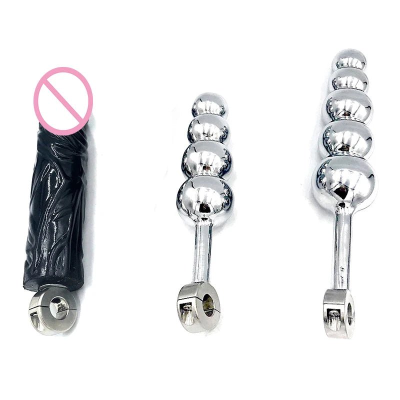 Detachable Chastity Belt Anal & Vaginal Plug Accessory