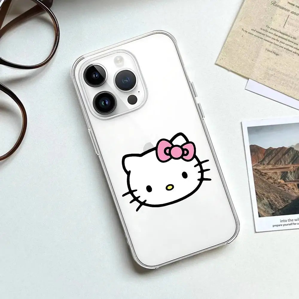 Hello Kitty Transparent Soft iPhone Case