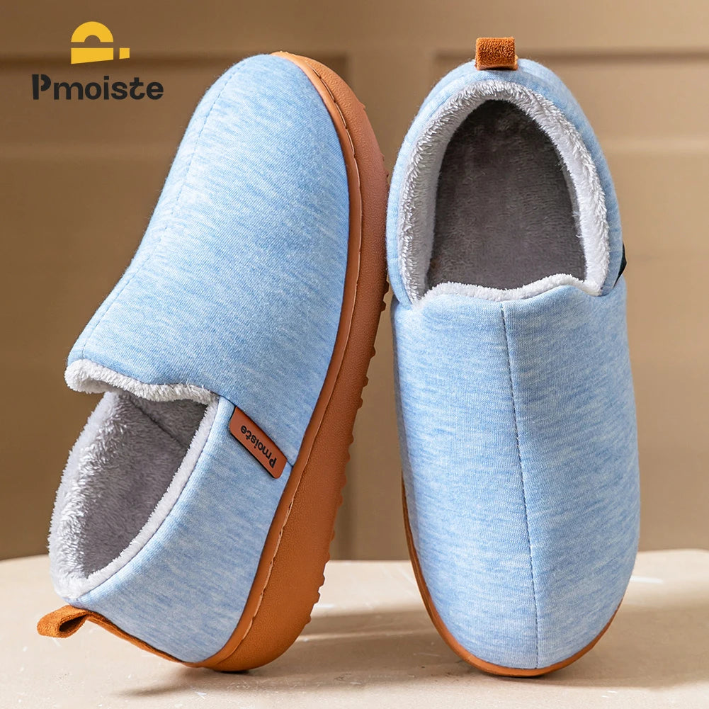 Women's Platform Slippers with TPR Sole Warm Memory Foam Wedge Cushion Non Slip House Shoes for Indoor Comfort