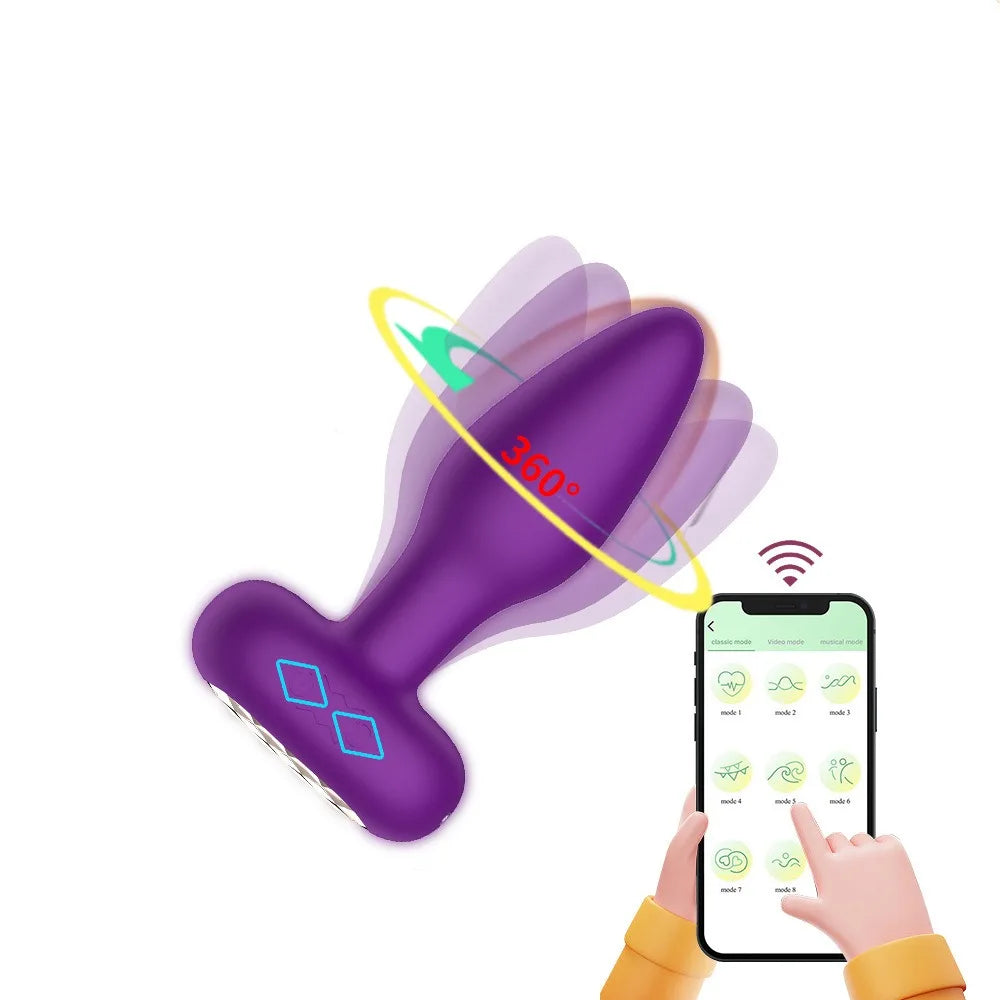 USB-Rechargeable Wireless Remote Vibrating Anal Plug
