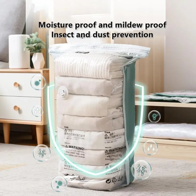 Large No-Pump Compression Storage Bags