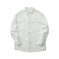 100% Cotton Men's Shirt Jacket 2025 Spring Autumn New Style Japanese Lapel Solid Color Shirt Loose Slightly Elastic Youth Jacket