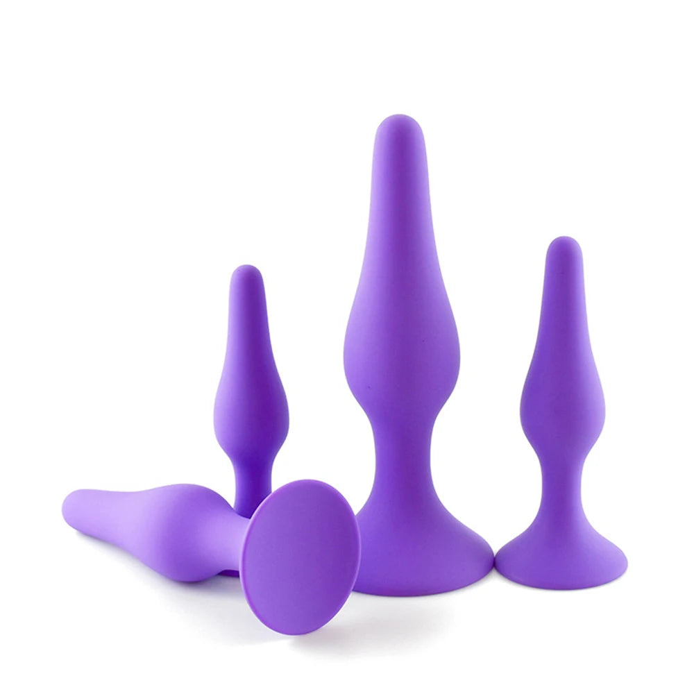 4-Piece Anal Plug & Bead Set