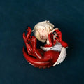Anime Gk Figurine Synthetic Beast Falin, Lovely Girl Statue, Desktop Car Pc Case Ornament, Nice Birthday Collectible Toy Gift