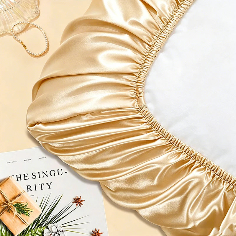 Satin Decorative Pillowcase with Elastic Band
