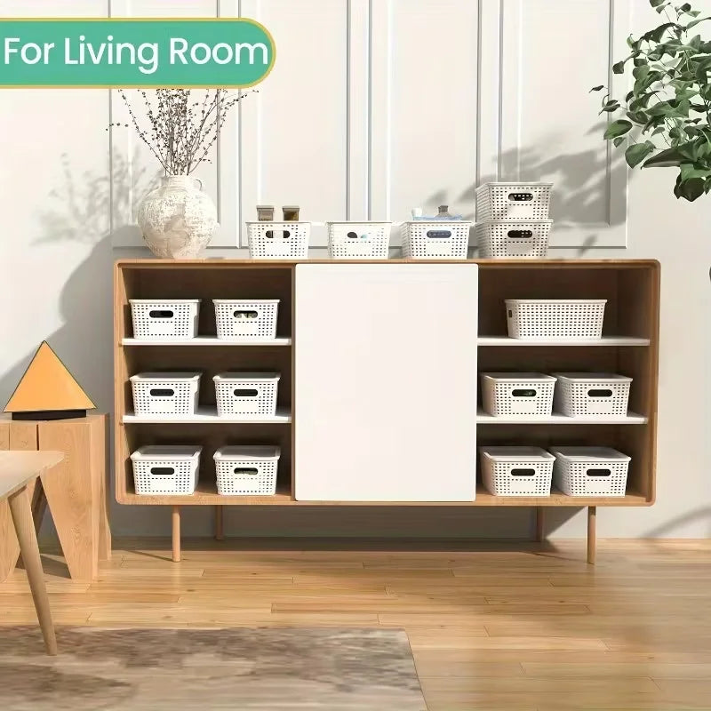 6-Piece Stackable Storage Box Set with Lids