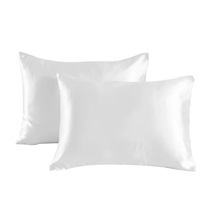 2-Piece Polyester Satin Pillowcase Set
