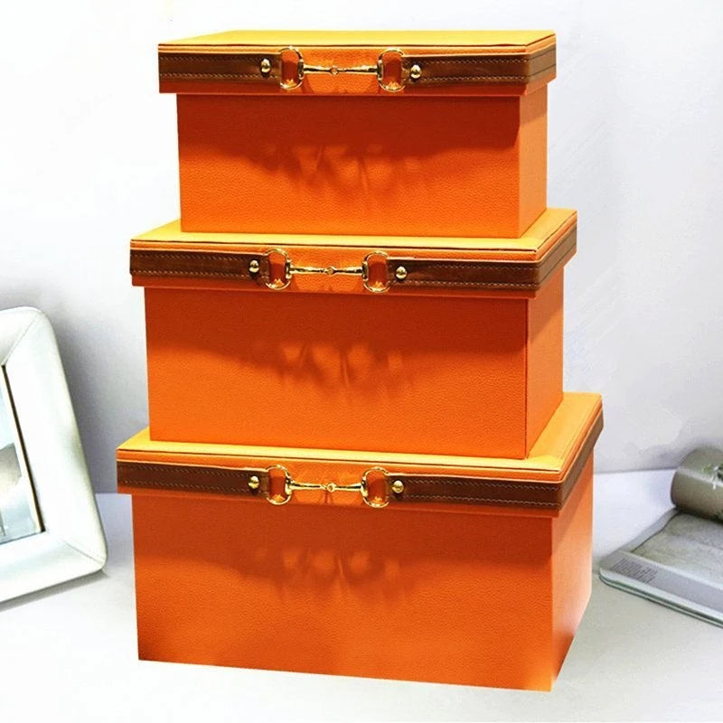 Lidded Wardrobe Storage Organizer Box