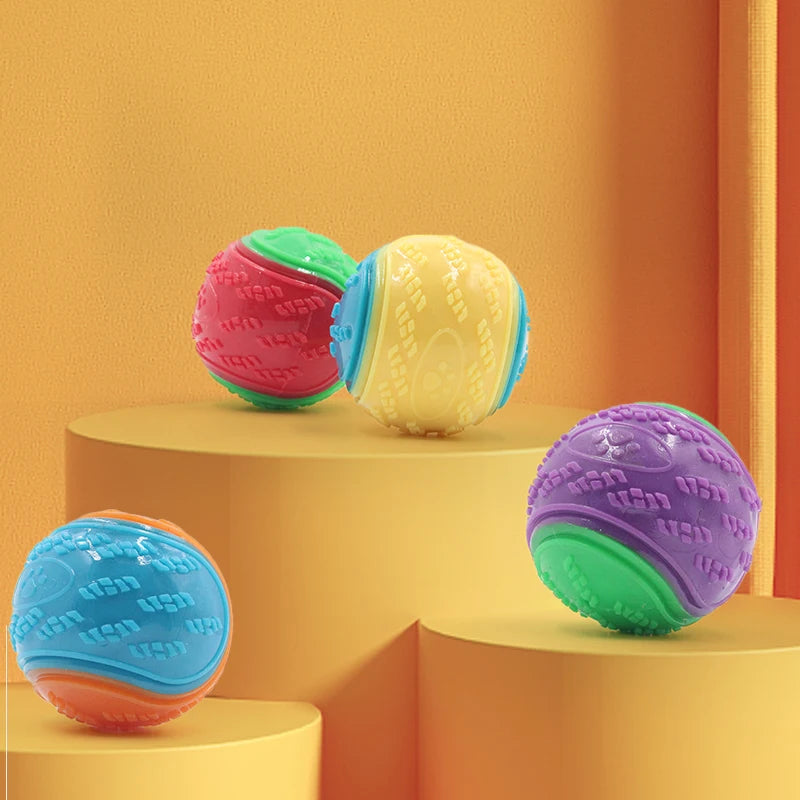Squeaky TPR Dog Ball for Chewing & Teeth Cleaning