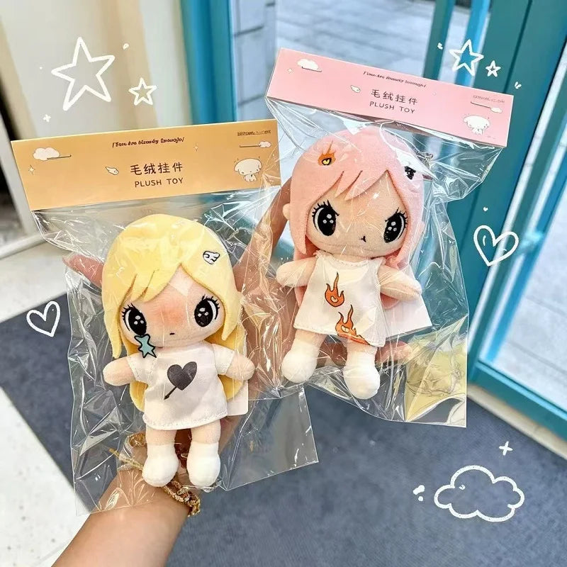 Kawaii Plush Anime-Style Doll Bag Charm Keychain