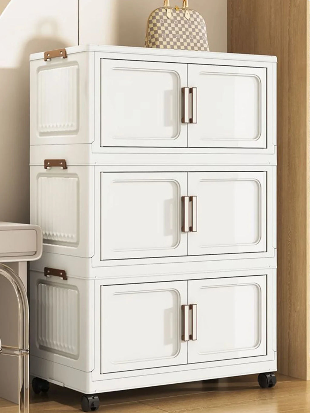 Foldable Multi-Drawer Storage Cabinet