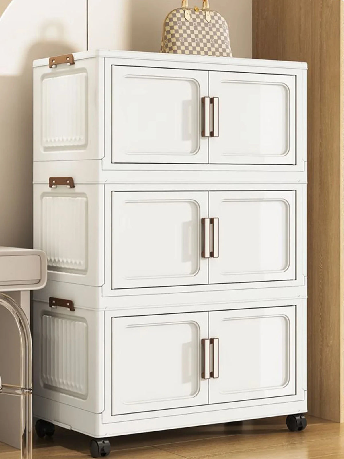Foldable Multi-Drawer Storage Cabinet