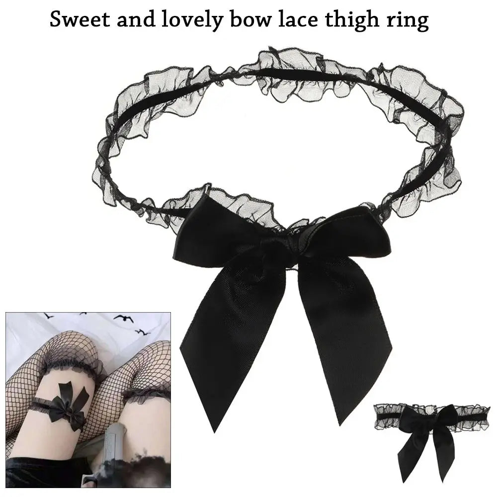 Sexy Leg Garters Belt Floral Bowknot Jartiyer Sexy Suspender Women Wedding Party Bridal Lingerie Cosplay Garter Lace