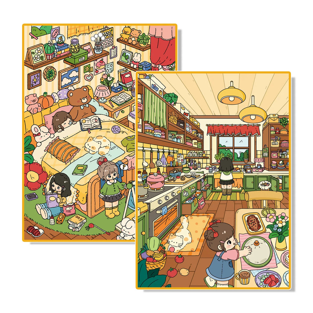 Kawaii 3D Mini Kitchen Scene Sticker