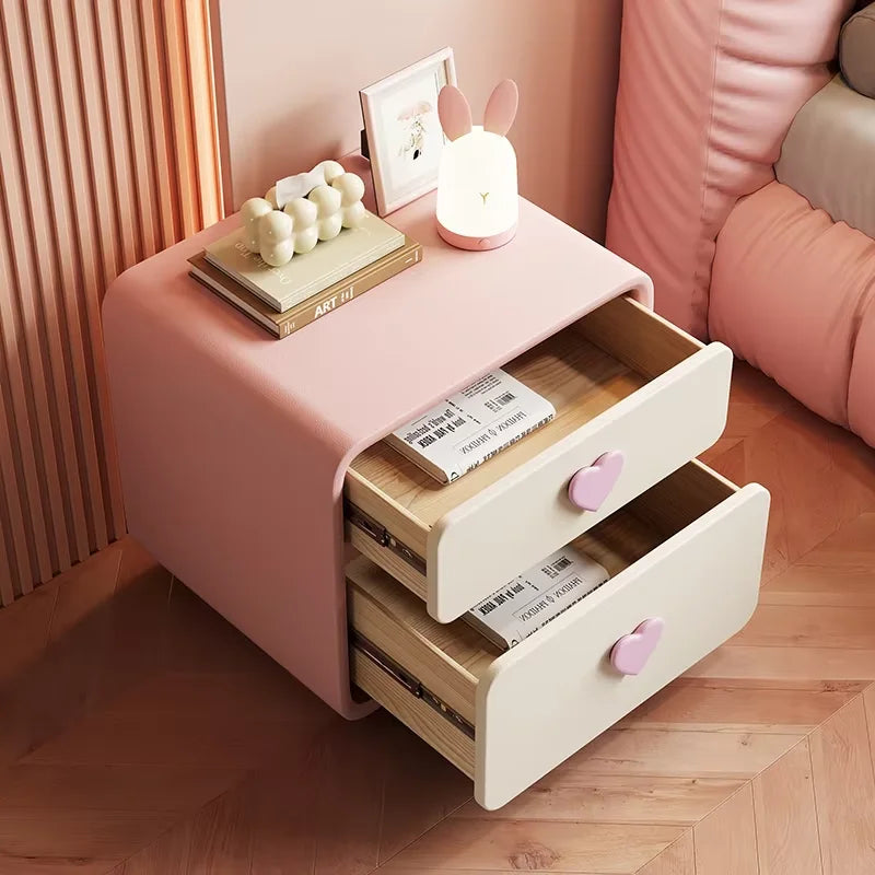 Cute Modern Kawaii Bedside Storage Table