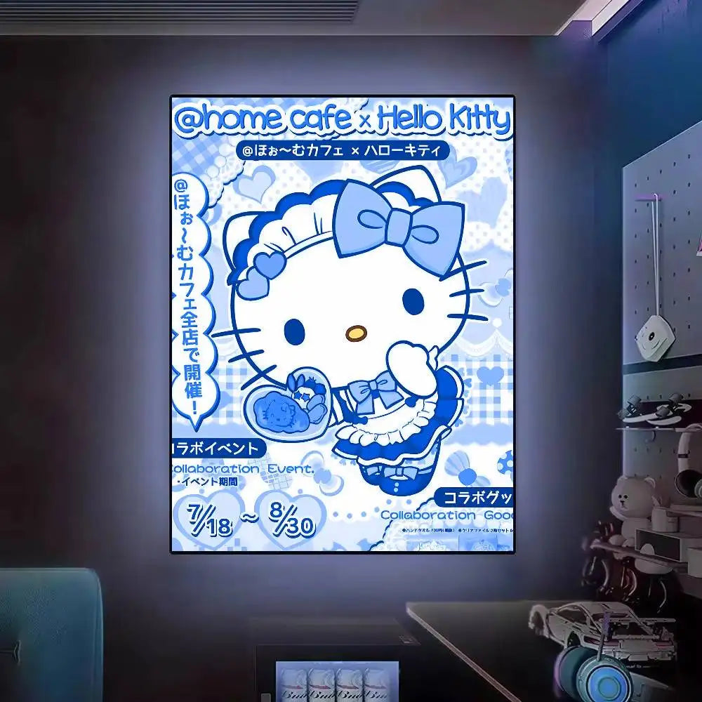 Hello Kitty Cartoon Wall Art Poster