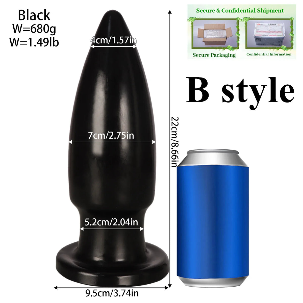 Extra-Large Beaded Anal Plug