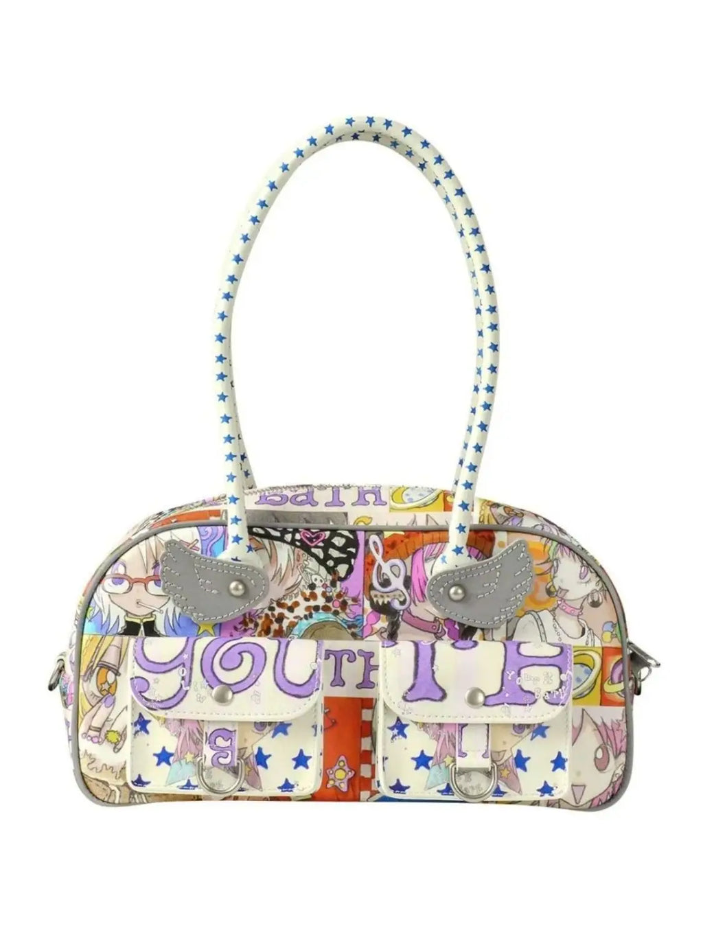 Kawaii Y2K Graffiti Boston Bag