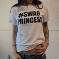 Retro Letter Print Y2K Baby Tee