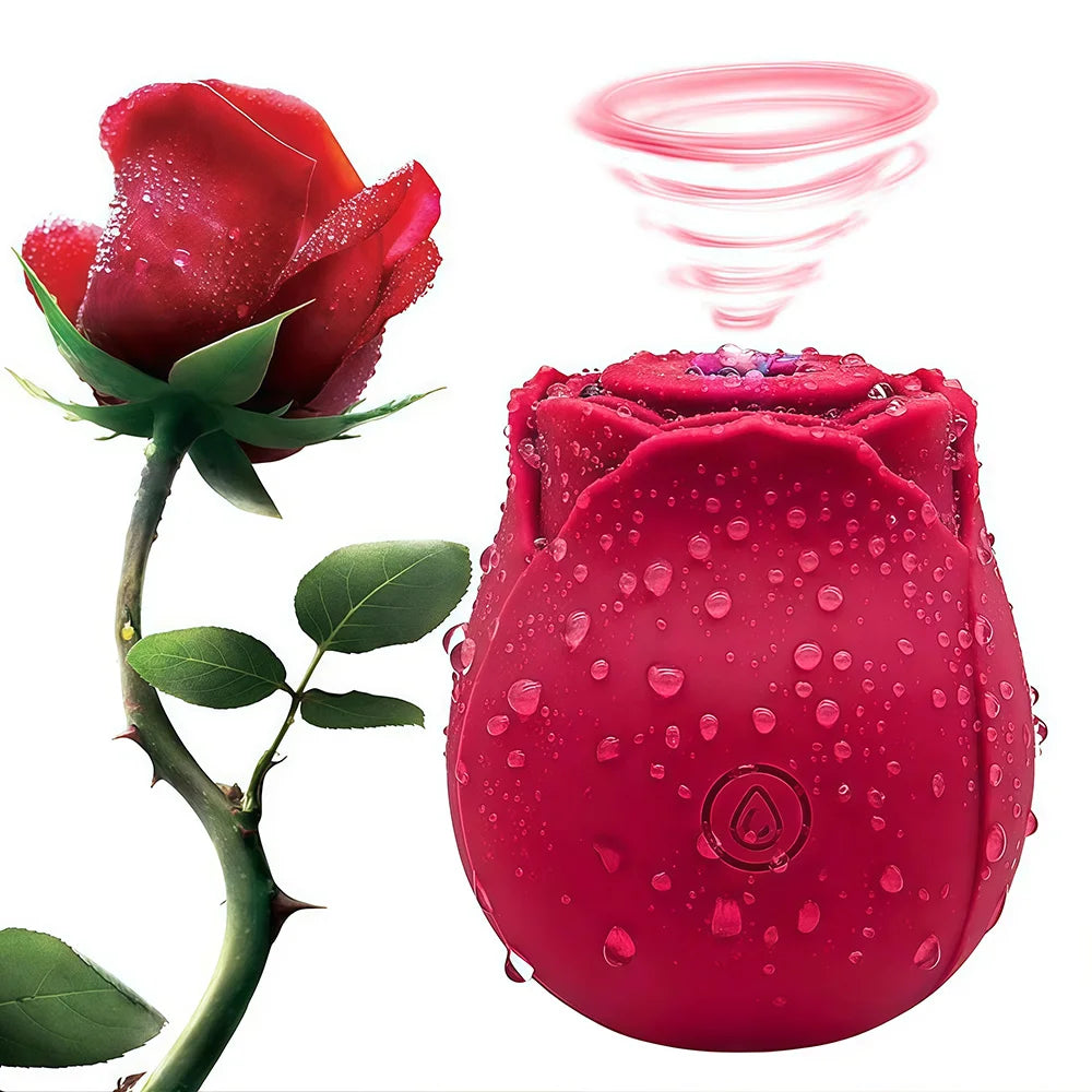 Rose Suction & Thrusting Vibrator for Women