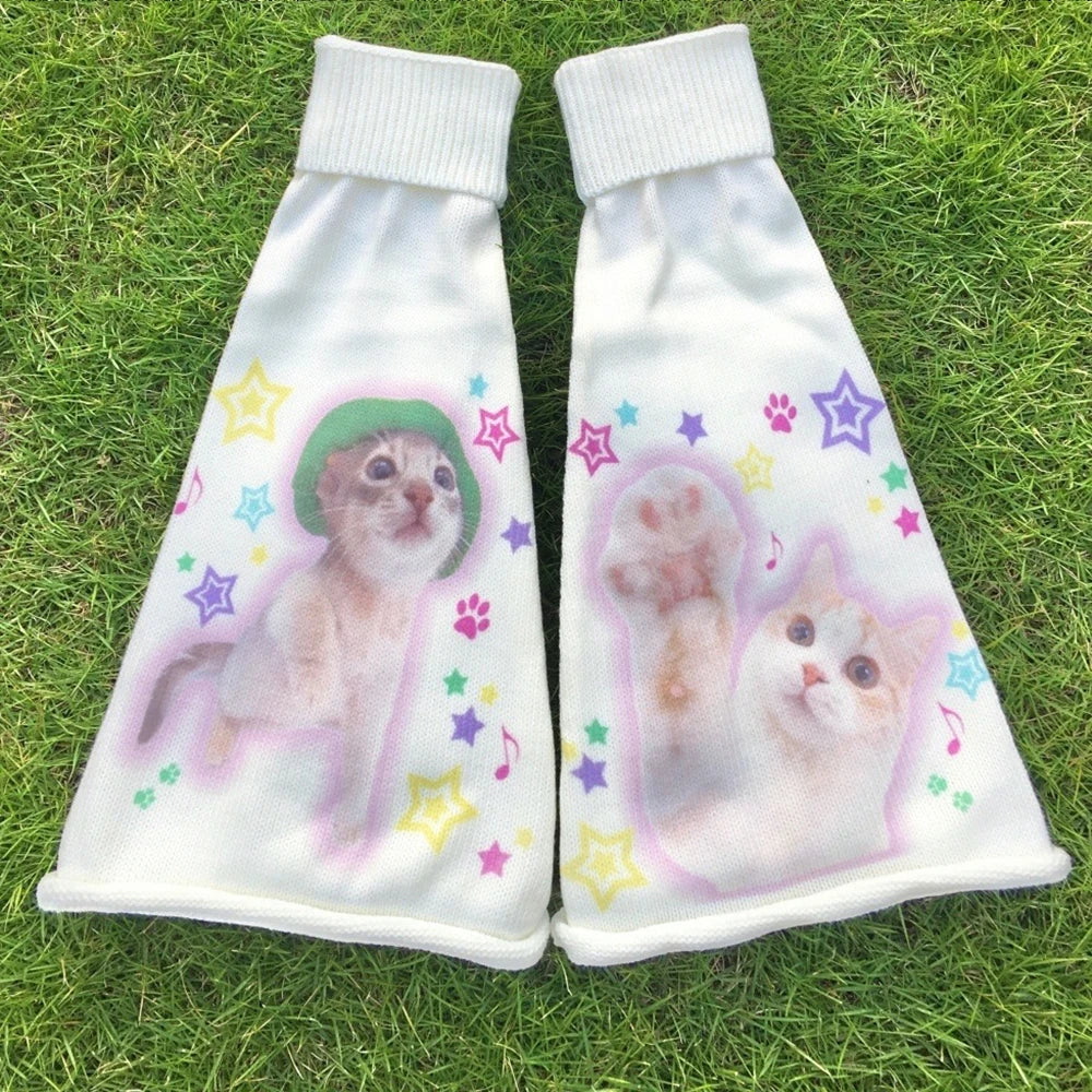 Kawaii Cat Knit Lolita Leg Warmers