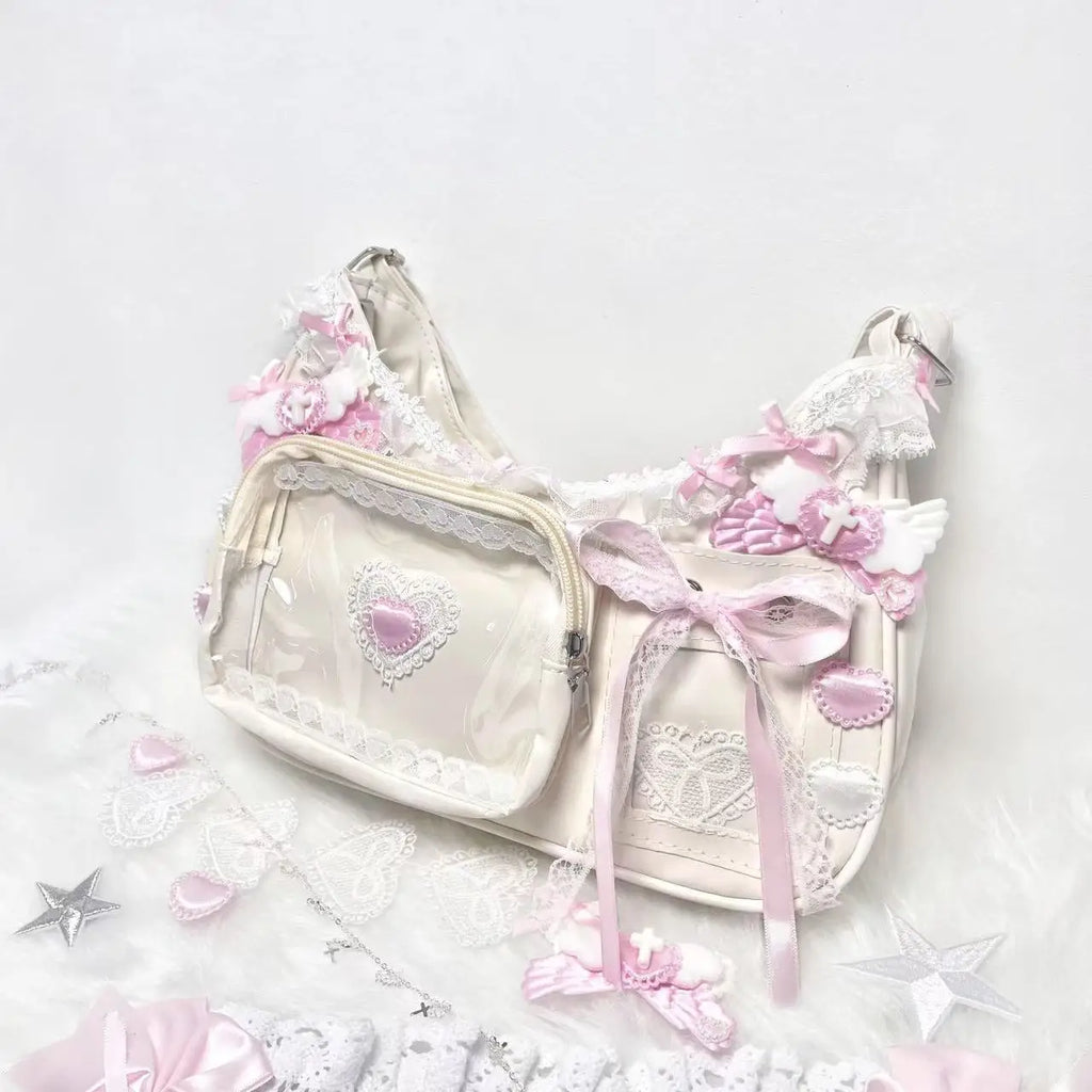 Bow Lace Transparent Ita Bag