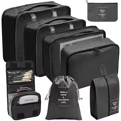 8-Piece Waterproof Travel Packing Cube Set