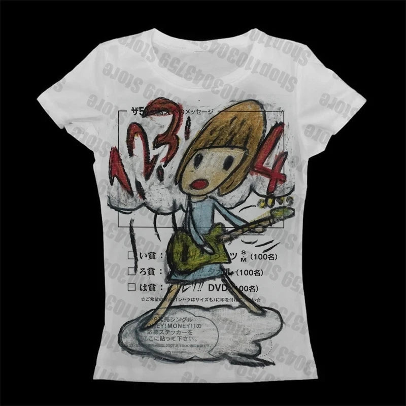 Vintage Y2K Baby Tee Crop Top
