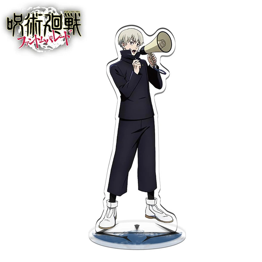 1PCS Anime Jujutsu Kaisen Yuji Itadori Satoru Gojo Stand Model Plate Desk Decor Standing Sign Game Fans Gift