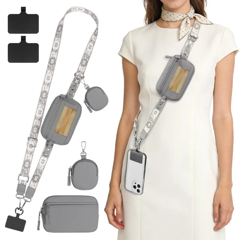 Nylon Mini Travel Crossbody Pouch