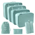 7Pcs Travel Organizer Storage Bags Wardrobe Cube Suitcase Packing Cubes Set Suitcase Packing Cubes Set Luggage Shoe Pouch