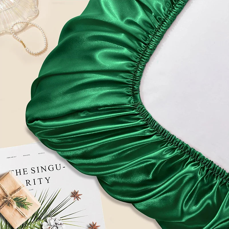 Satin Decorative Pillowcase with Elastic Band