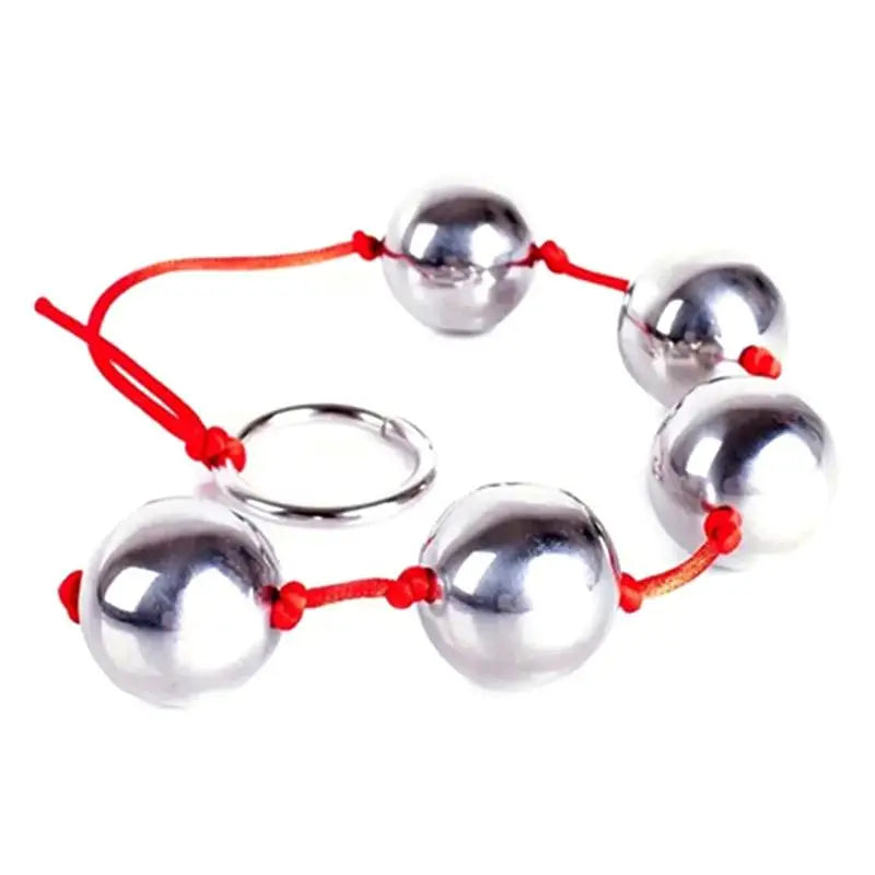Stainless Steel Beaded Anal Plug