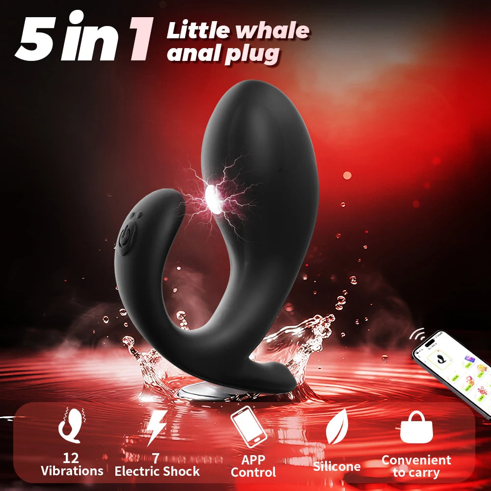 Wireless Remote Vibrating Anal Plug – 12 Modes/7 Electric Levels