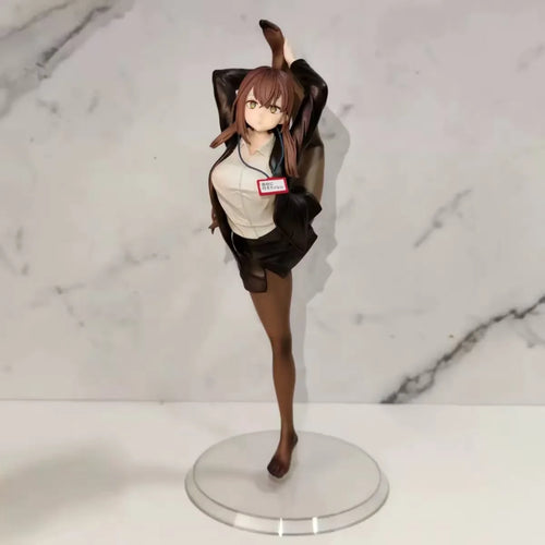 29cm Soft-Bodied Anime Manga Figurine Office Lady Non-Wanting-to-Go-to-Work Theme Cute Collectible Decorative Model for Fans